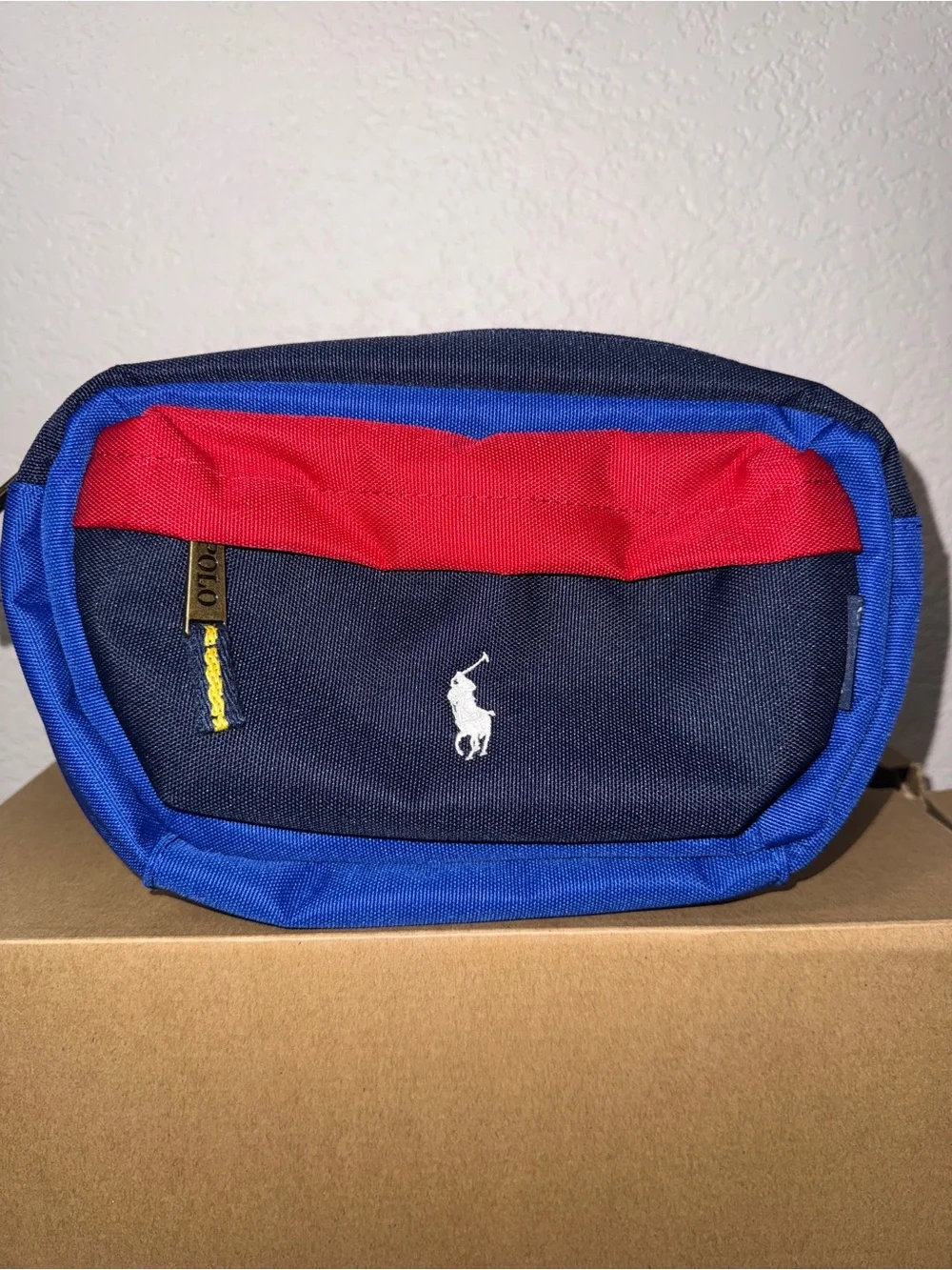 Polo by Ralph Lauren Navy, Blue & Red Belt Bag